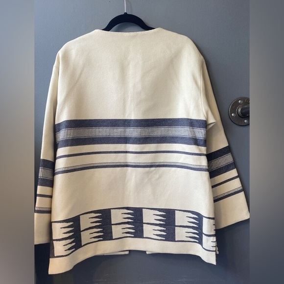 J.Crew southwestern tapestry woven blanket jacket blazer coat size medium - Picture 4 of 10